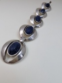 Bransoletka srebrna srebro 925, lapis lazuli