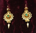 Kolczyki złote biedermeier